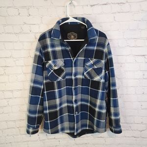 Men's Freedom Foundry button-down flannel sweater, size Medium